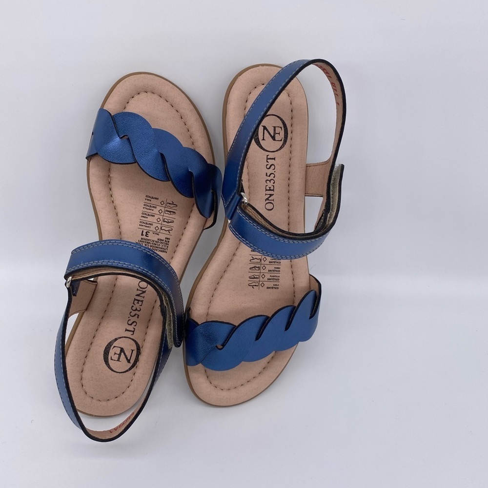 One35 Ankle Strap Blue Sandals - Picture 3 of 6
